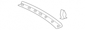 Rear ceiling trim VW Golf 15-21 gray