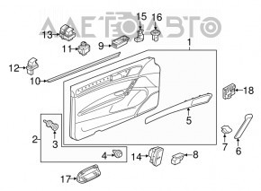 Front right door computer VW Golf 15-16