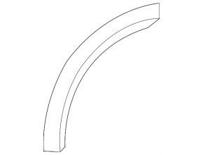 Rear left wing arch seal Subaru Forester 14-18 SJ