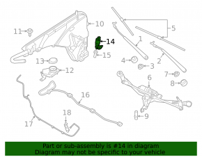 Windshield Washer Motor BMW X3 G01 18-21