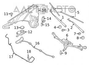 Windshield Washer Motor BMW X3 G01 18-21