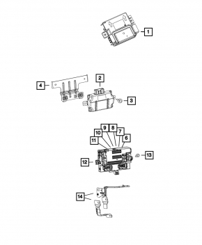 Body Control Module Jeep Cherokee KL 14-