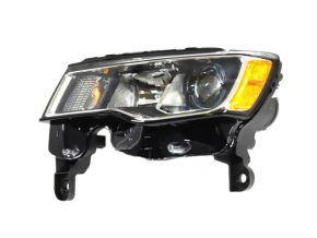 Jeep Grand Cherokee WK2 17-22 halogen front left headlight, light, without rear cover, polished, scratches
