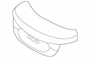 Hyundai Elantra UD 11-16 trunk lid without spoiler