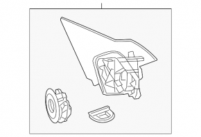 Right Mirror Mount Honda Accord 13-17