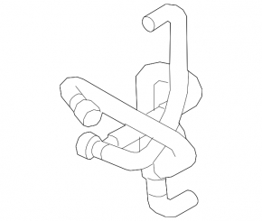 Cooling system hose for Audi Q5 80A 18-24 2.0T