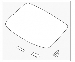 Rear glass Kia Forte 19-24 4d