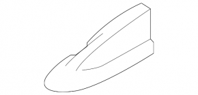 Mitsubishi Outlander 22-25 fin antenna housing