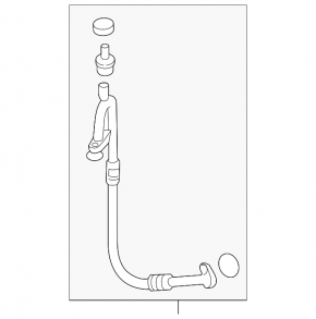 Hyundai Azera 12-17 air conditioner condenser-compressor pipe