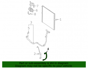 Coolant pipe W167 GLE 350 20-23
