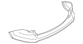 Rear bumper upper part Ford Explorer 11-15 prerest