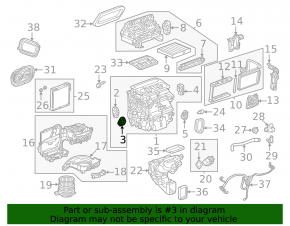 Actuator motor for the air duct of the heater with the damper Chevrolet Equinox EV 24-26