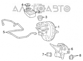 Mercedes X164 GL W164 ML W251 R Vacuum Booster