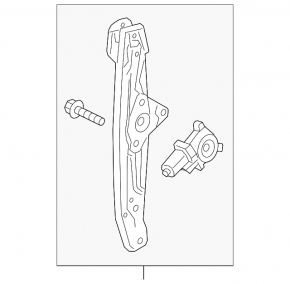 Window lifter with motor rear left Chevrolet Bolt 17-