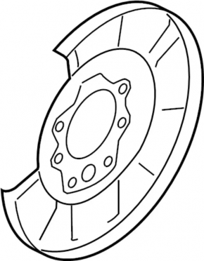 Rear left brake disc cover Nissan Murano z52 15-24 without parking brake mechanism