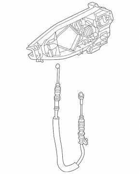 Rear right door handle mechanism for the Audi E-Tron 19-23