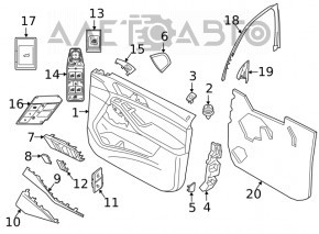 BMW X3 G01 18-24 Outer Rear Left Door Handle