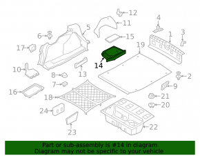Trunk tray for tool BMW 4 F32 14-20 Coupe, scratches