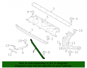 TV strut left BMW X7 G07 19-