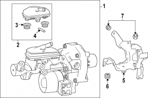 Honda Accord 23-hybrid Master Cylinder with Small Reservoir