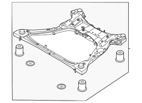 Front subframe Kia Sportage 23-26 HEV FWD