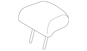Subaru Forester 25-26 center headrest, gray fabric