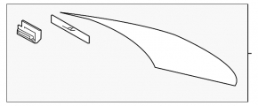 Rear window for Lexus IS 14-20