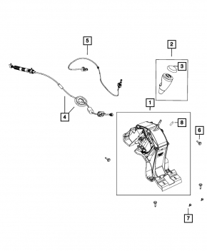 Gearbox shifter Jeep Compass 11-16