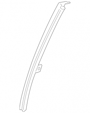 Right rear door window guide for a 13-17 Honda Accord