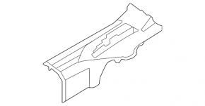 Door sill trim rear right Nissan Rogue 21-24 black US built