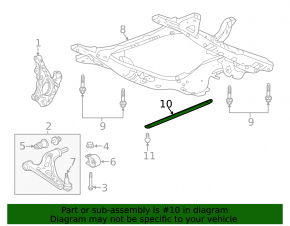 GMC Terrain 18- Front Subframe Strut