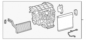Heater assembly Toyota Camry v70 18-22 hybrid for blowing the rear row