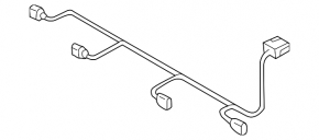Wiring of the front bumper Audi A4 B9 17- for parking sensors