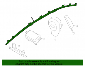 Airbag airbag side curtain right Subaru Impreza 4d 17-23 GK