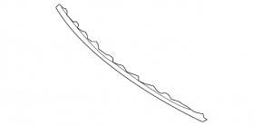 Molding front bumper central Mercedes CLA 17-19 chrome