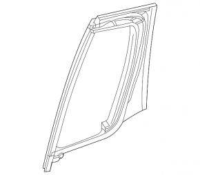 Mercedes X247 GLB 20-26 rear left triangle door glass tinted