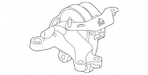 Engine mount left upper Ford Flex 13-19 automatic transmission