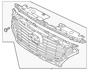 Radiator grill grille Mazda CX-3 16-18