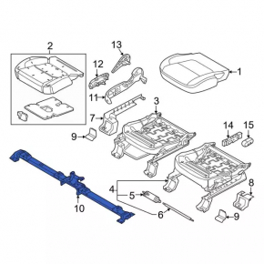 Front Seat Bracket Ford Explorer 11-19