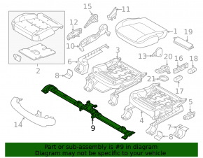 Front Seat Bracket Ford Explorer 11-19