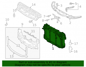 TV panel radiator Mazda 6 13-21 under cruise