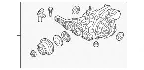 Ford Escape MK4 20-26 rear differential with locking mechanism, 167k