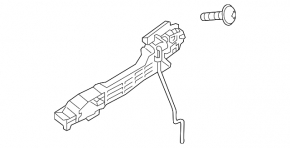 Front right door handle mechanism Mazda CX-5 13-16