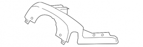 Lincoln Corsair 20-26 Black Upper Steering Column Bezel