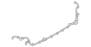 Wiring for the rear bumper of a 2021-23 Land Rover Discovery, for parking sensors and automatic parking