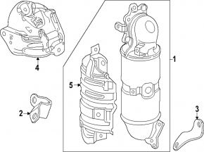 Exhaust manifold with catalytic converter Honda CRV 23- 1.5T
