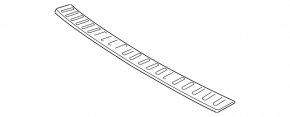 Upper rear bumper trim Kia Sorento 11-13 prerest