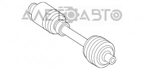 Front right axle shaft for Mercedes W211 E350