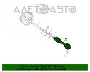 Drive axle shaft front right Mercedes W211 E350
