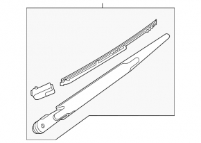 Rear wiper arm Nissan Kicks 18-24